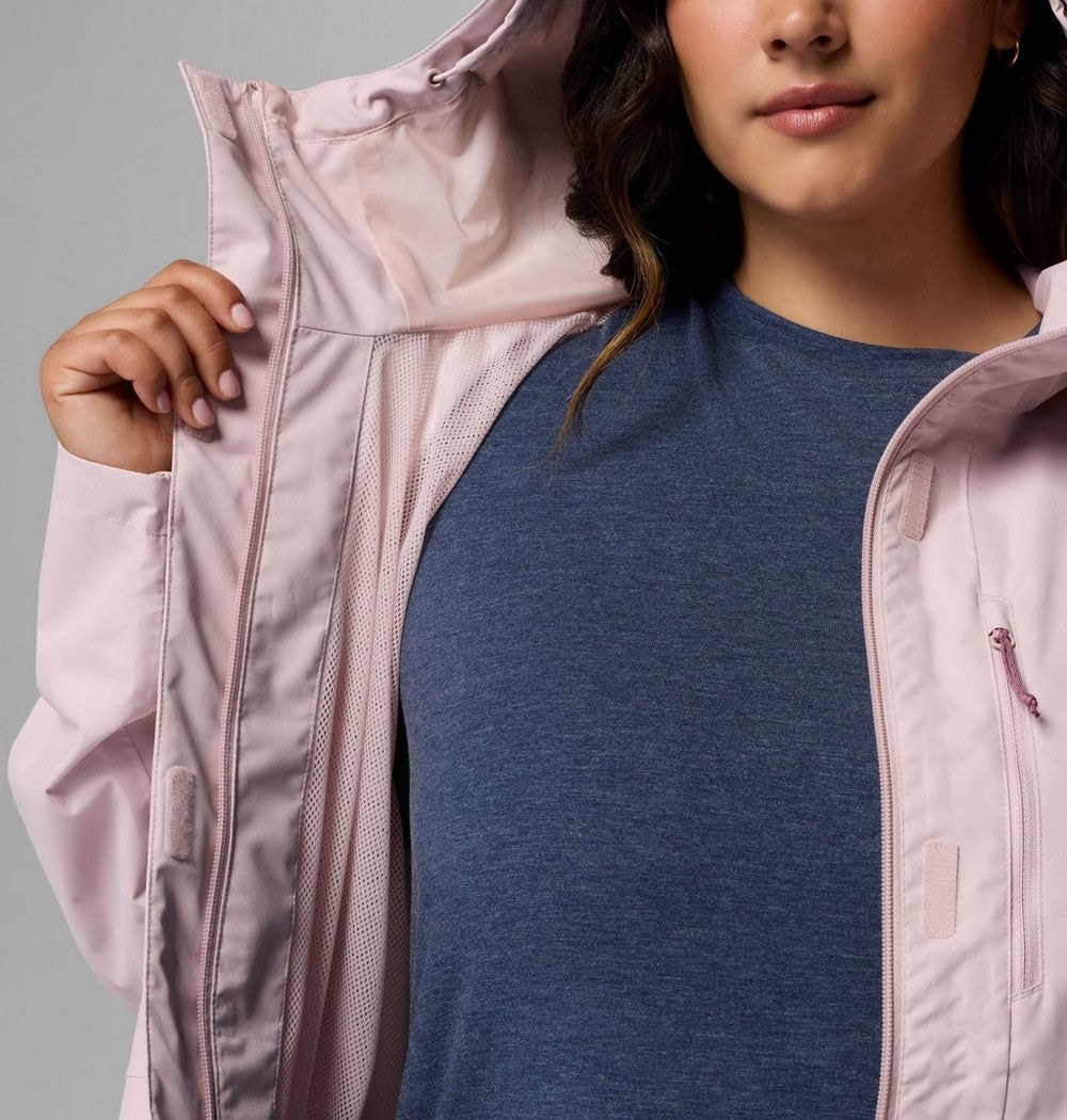 Women's Plus Size Waterproof Rain Jacket - Navy