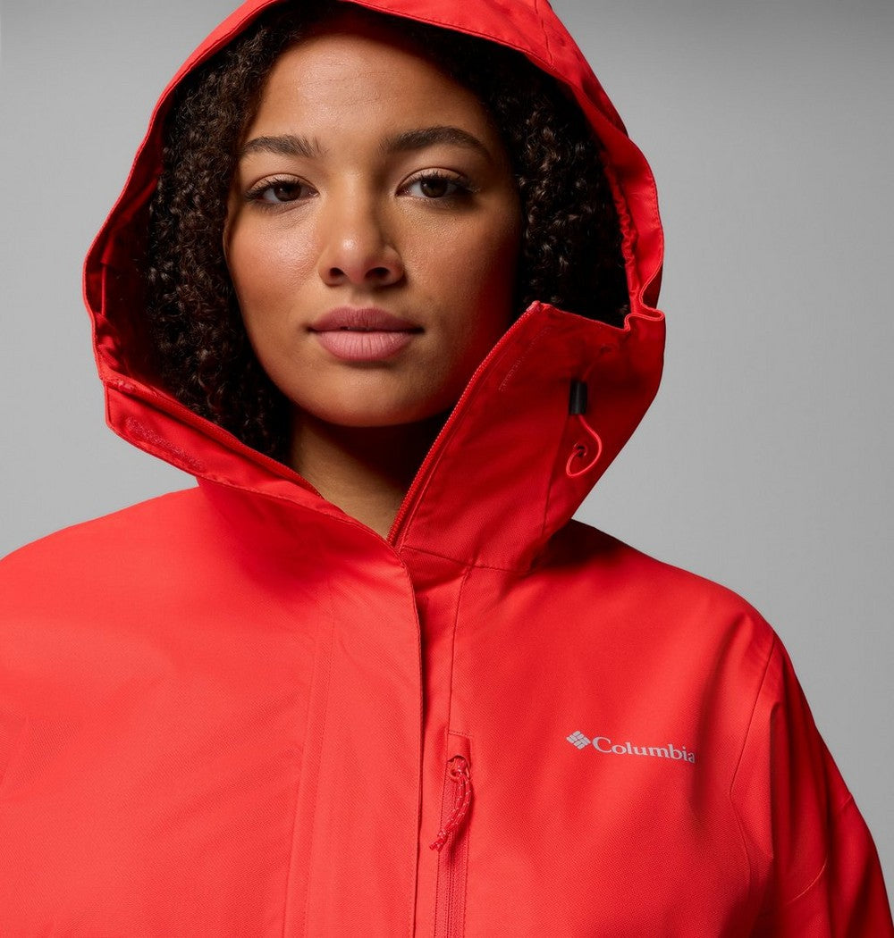 Women's Plus Size Waterproof Rain Jacket - Navy
