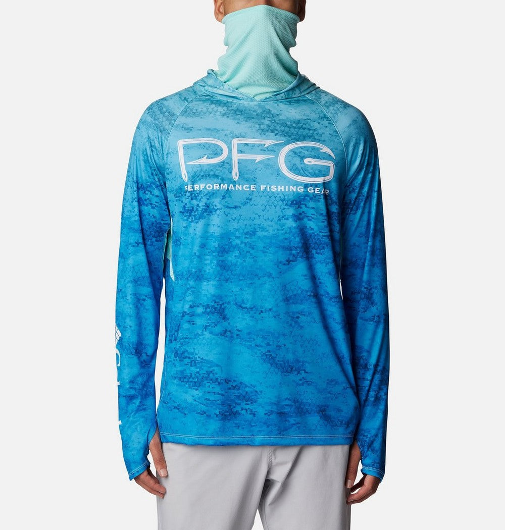 Men's Ventilated UPF 50 Sun Hoodie - Teal