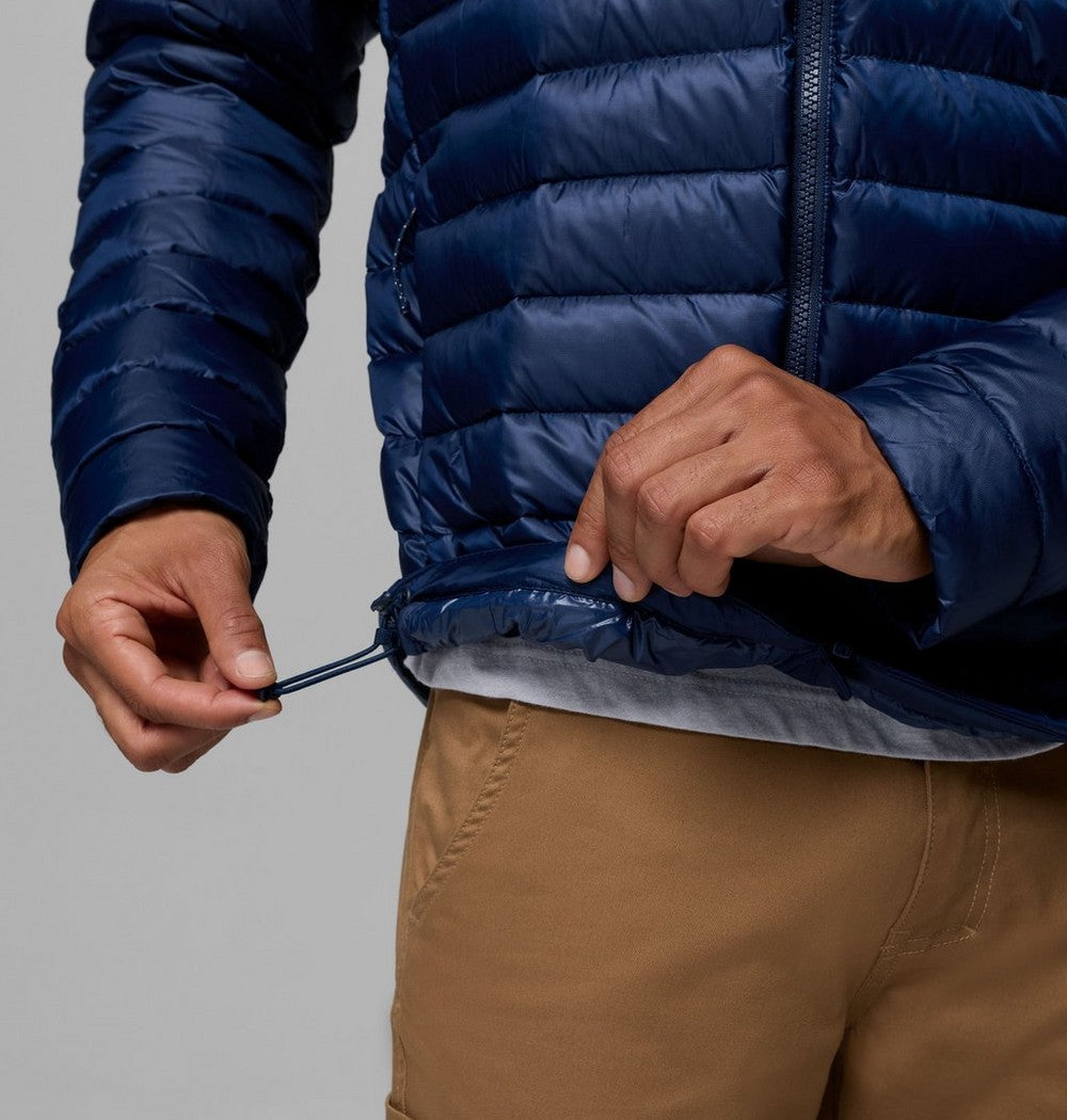 Men's Packable Down Hooded Jacket - Blue