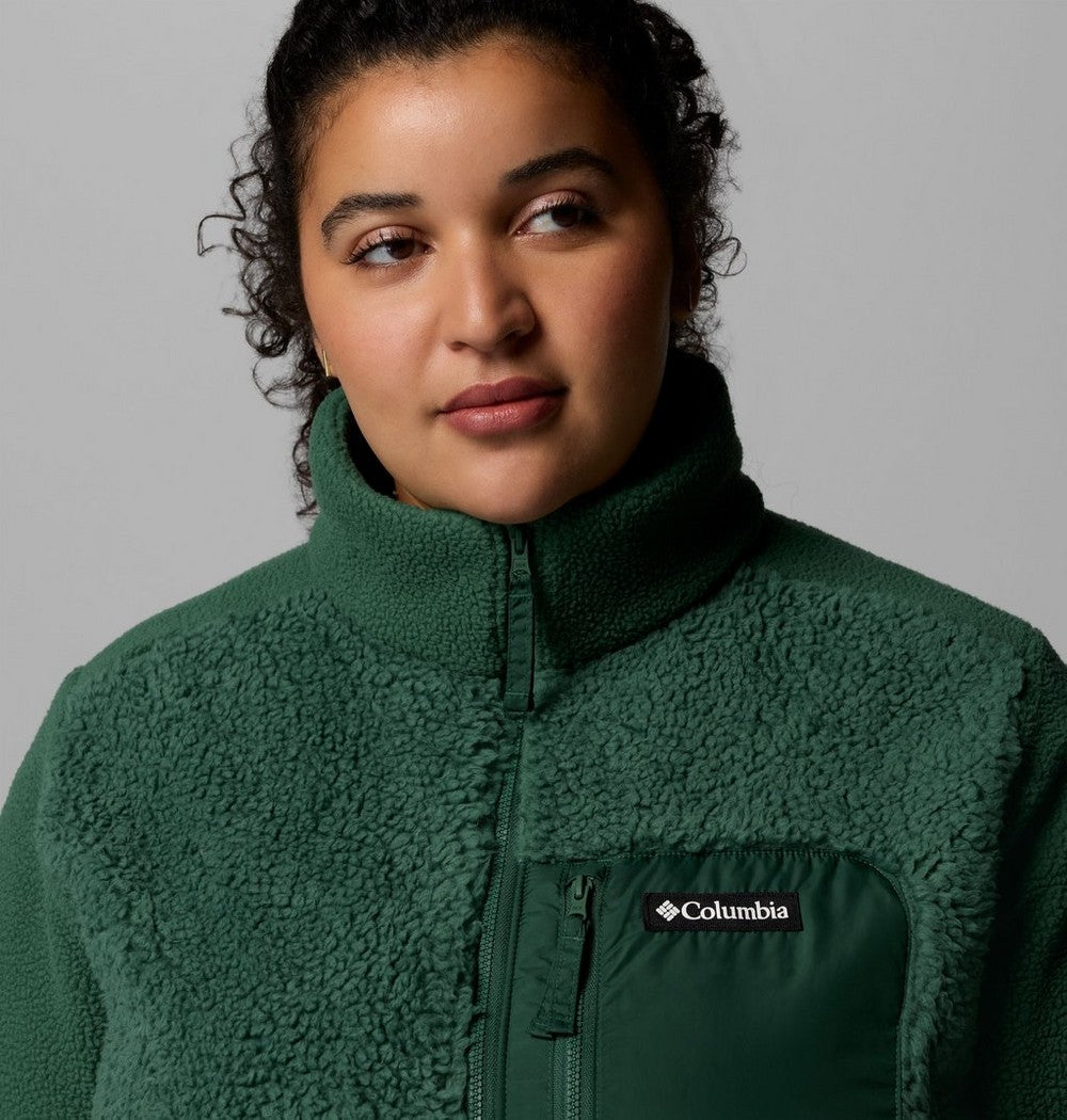Women's Plus Sherpa Full-Zip Fleece - Grey