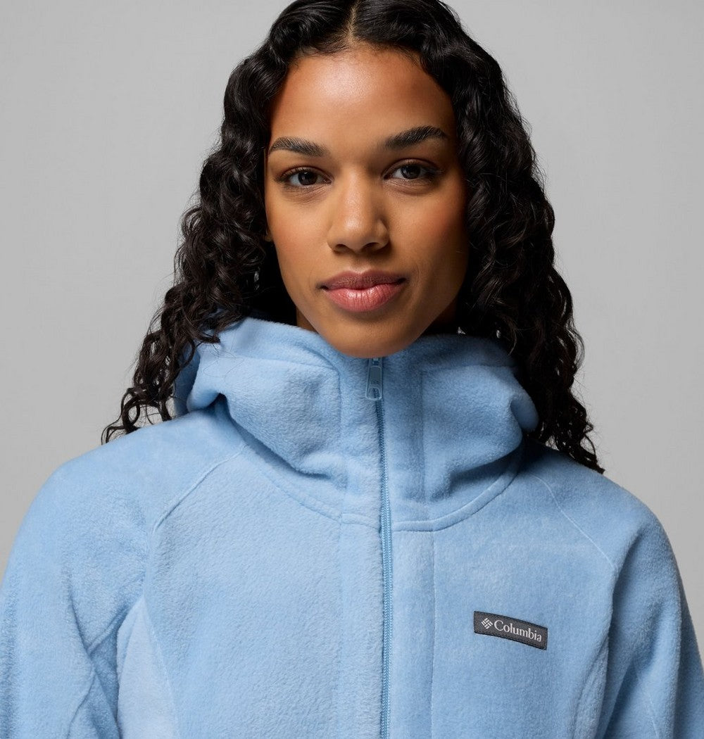 Women's Long Fleece Hoodie - Pink
