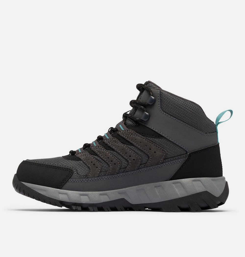 Women's Wide Waterproof Mid Hiking Shoe - Gray