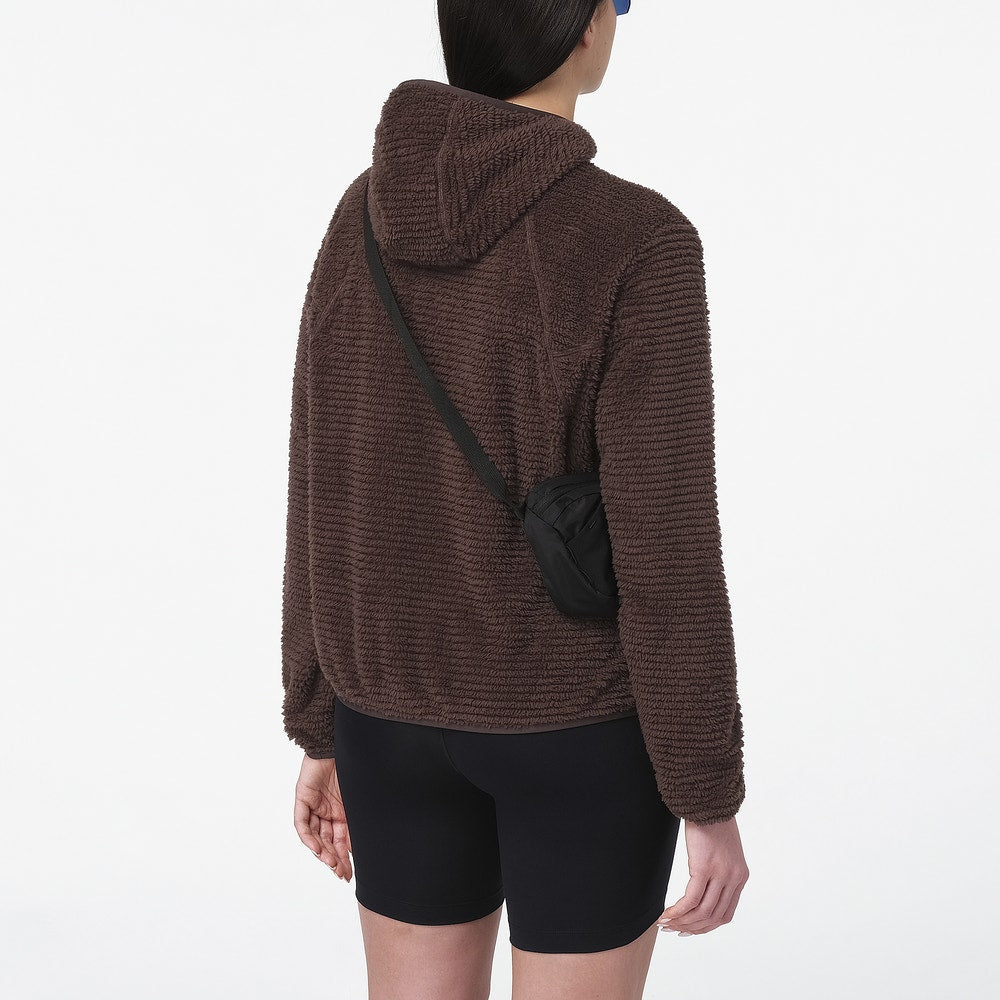 Women's Insulated Fleece Hoodie - Brown