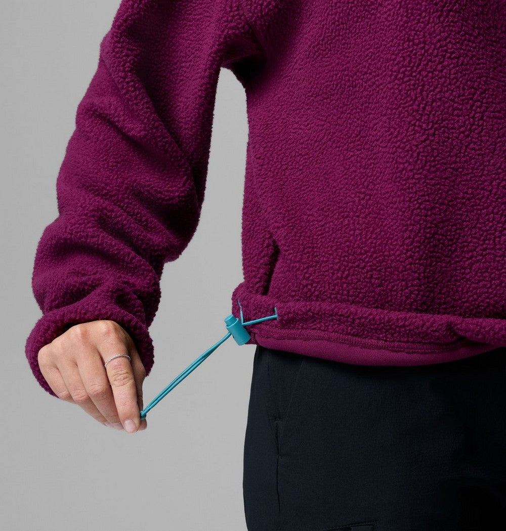 Women's Cropped Half-Snap Fleece Pullover