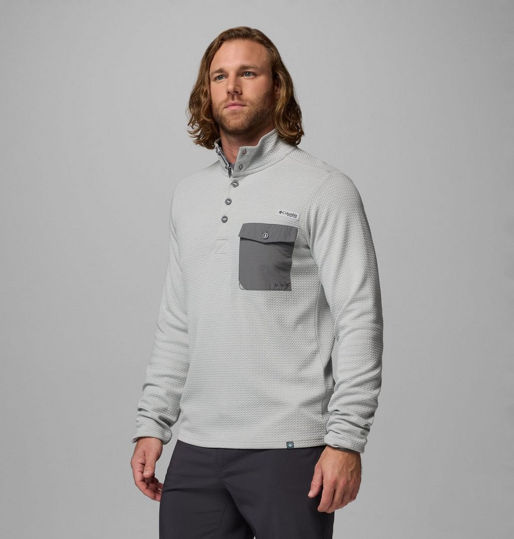 Men's Recycled Blend Fishing Pullover - Grey