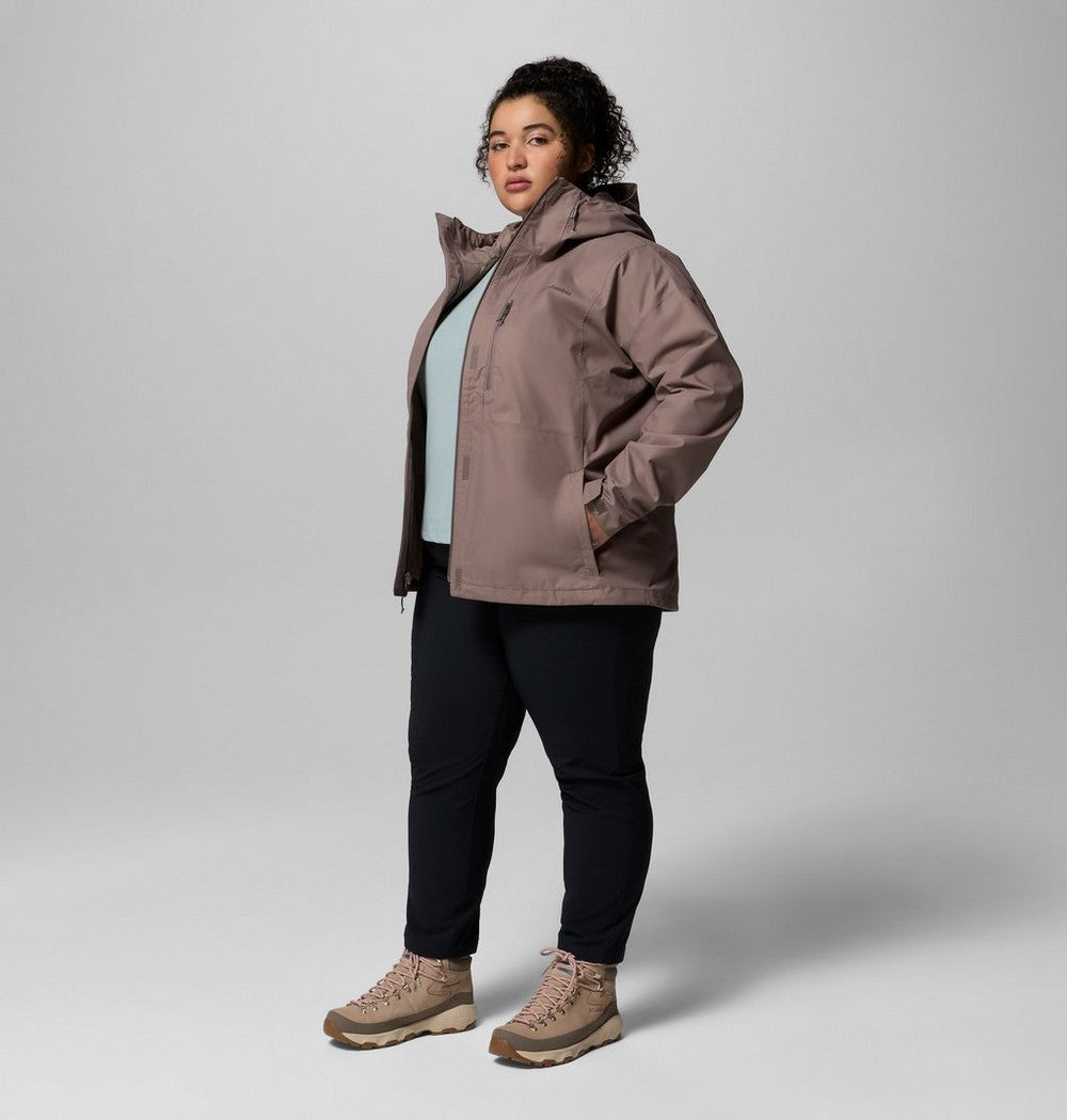 Women's Plus Size Waterproof Rain Jacket - Navy
