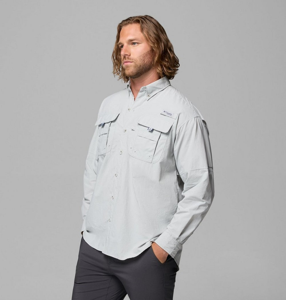 Men's Vented Long-Sleeve Fishing Shirt - Blue