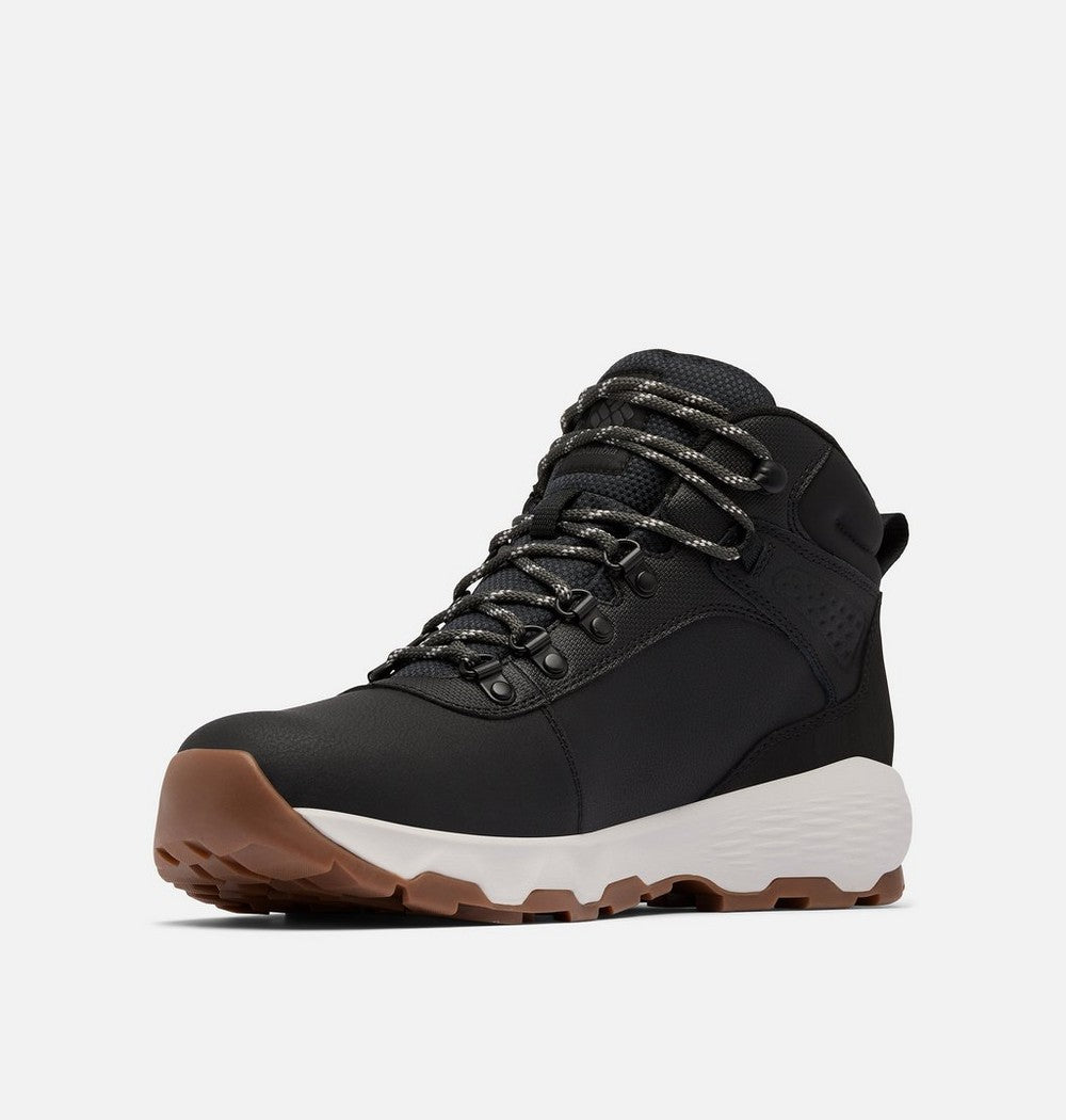 Men's Wide Waterproof Leather Hiking Boot - Black