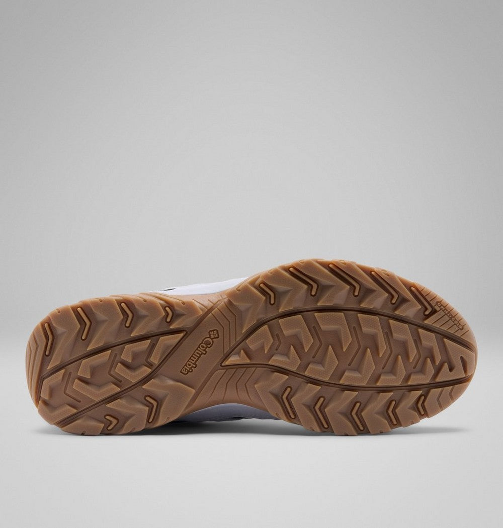 Men's Leather And Mesh Hiking Shoes - Gray