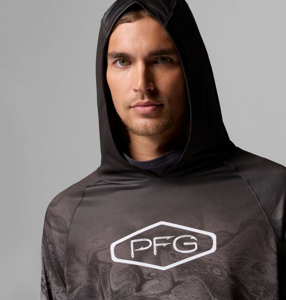 Men's Ventilated UPF 50 Sun Hoodie - Teal