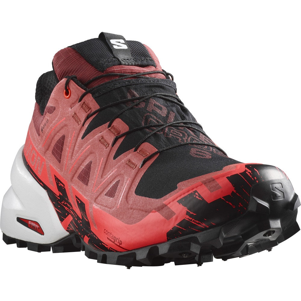 Waterproof Spiked Trail Running Shoes - Black