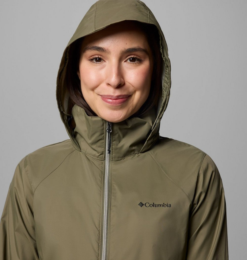 Women's Packable Water-Repellent Jacket - Blue