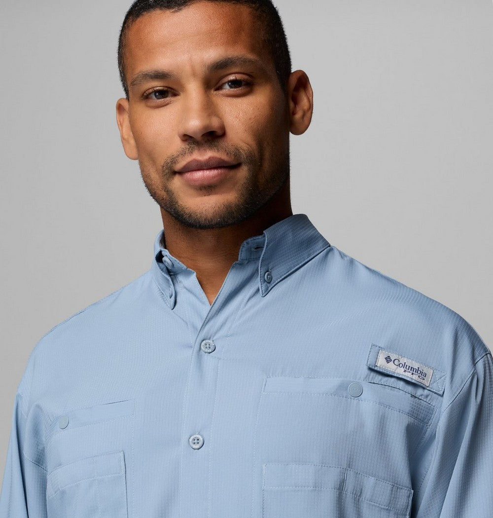 Men's Long-Sleeve Fishing Shirt - Teal