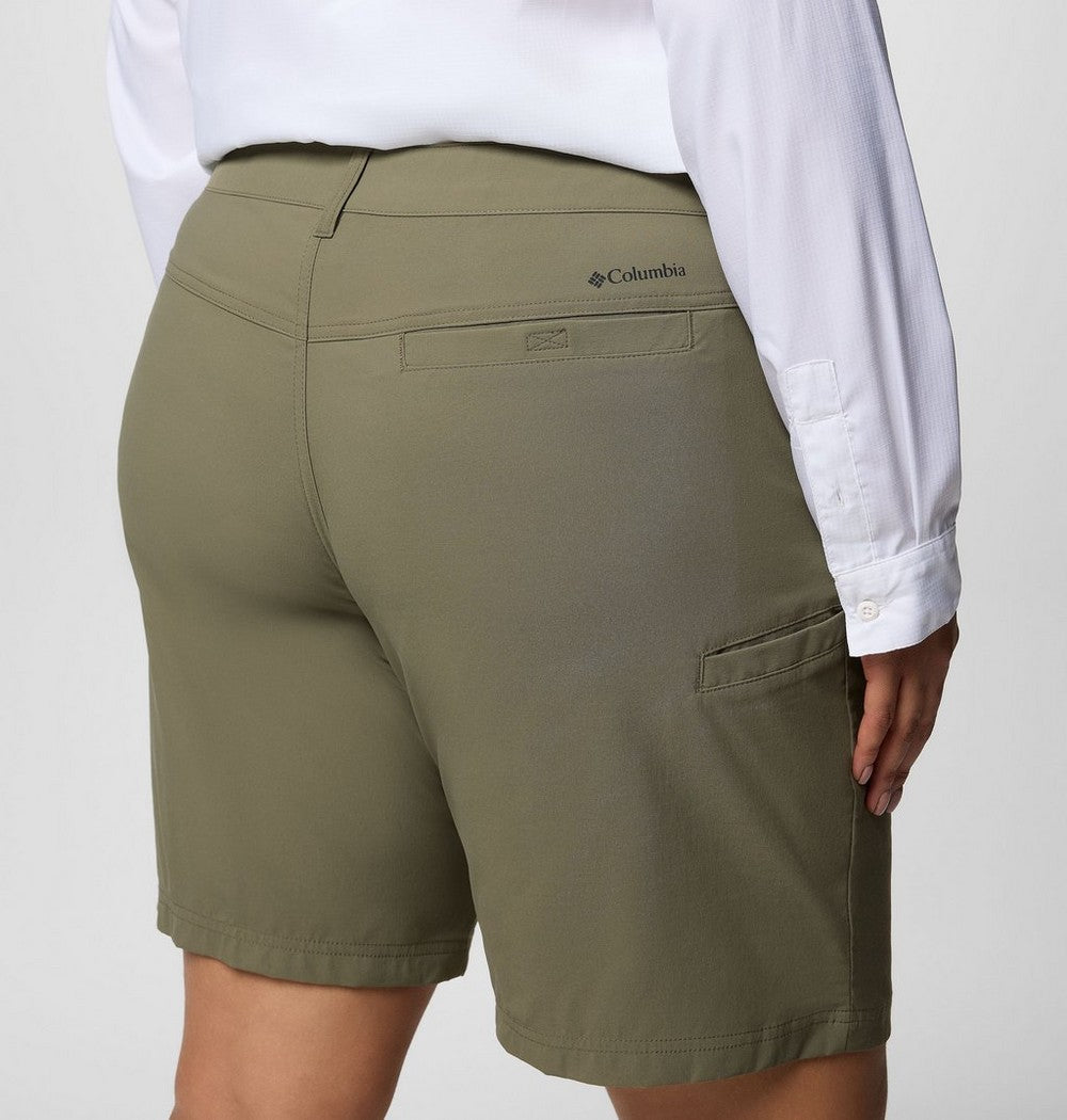Women's Plus Size Hiking Long Shorts - Khaki
