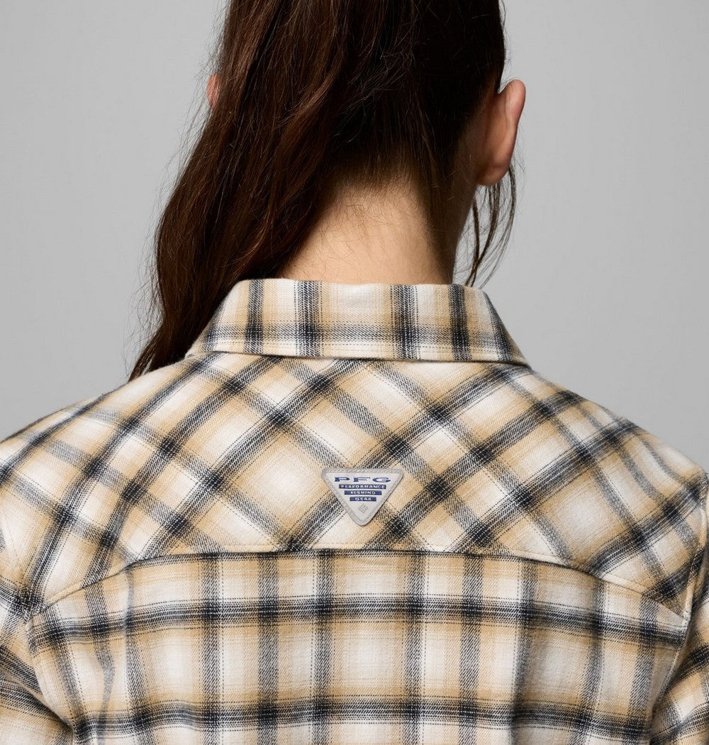 Women's Stretch Fishing Flannel Shirt - Plaid