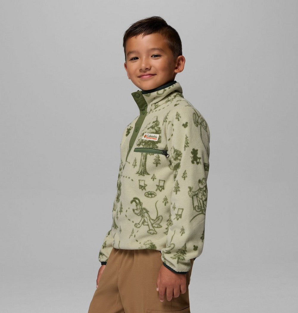 Kids' Character Print Half-Snap Fleece - Light Green