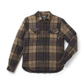 Men's Cotton Flannel Shirt - Navy Olive Plaid