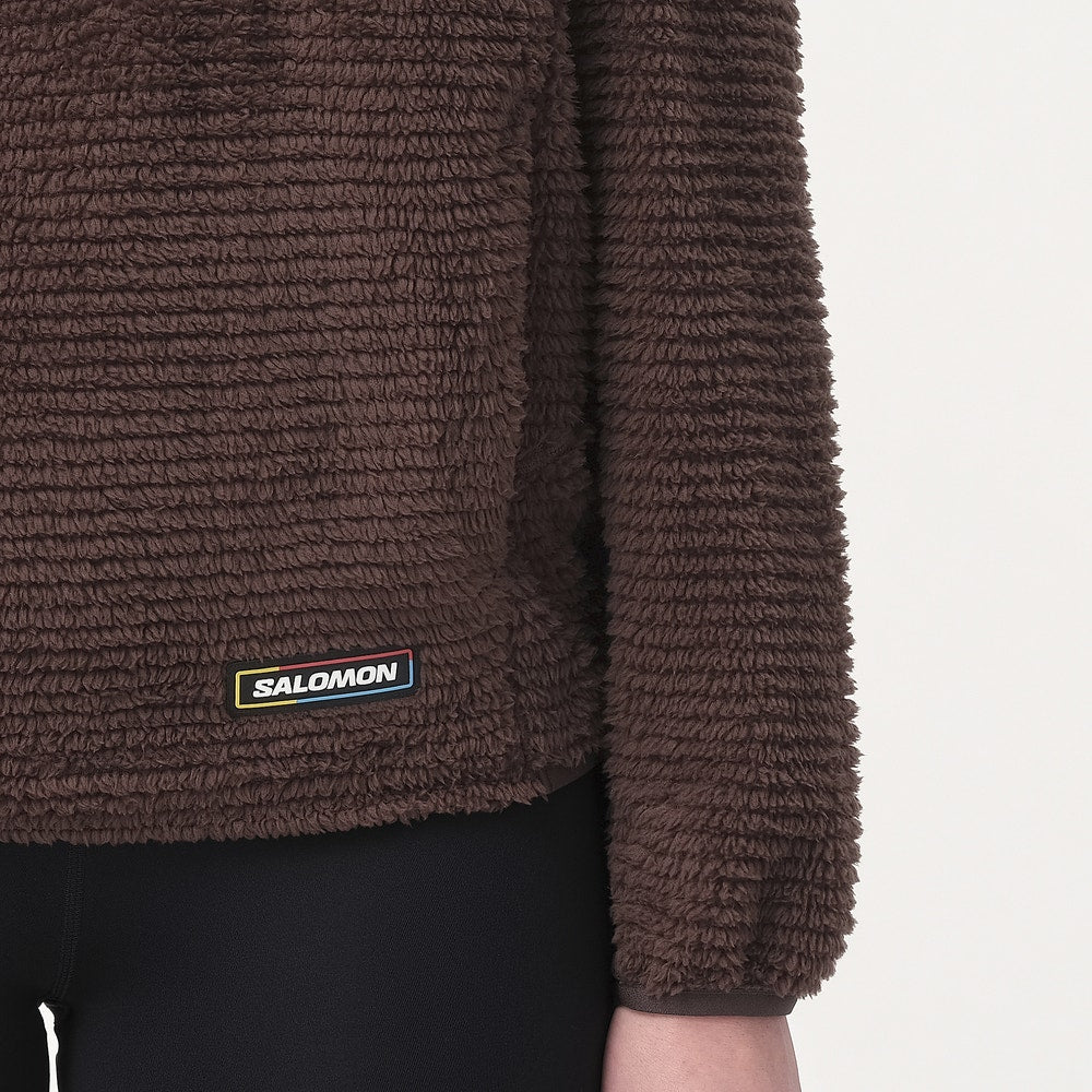 Women's Insulated Fleece Hoodie - Brown