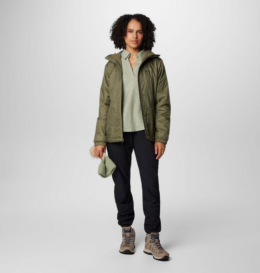 Women's Sherpa-Lined Insulated Jacket - Green