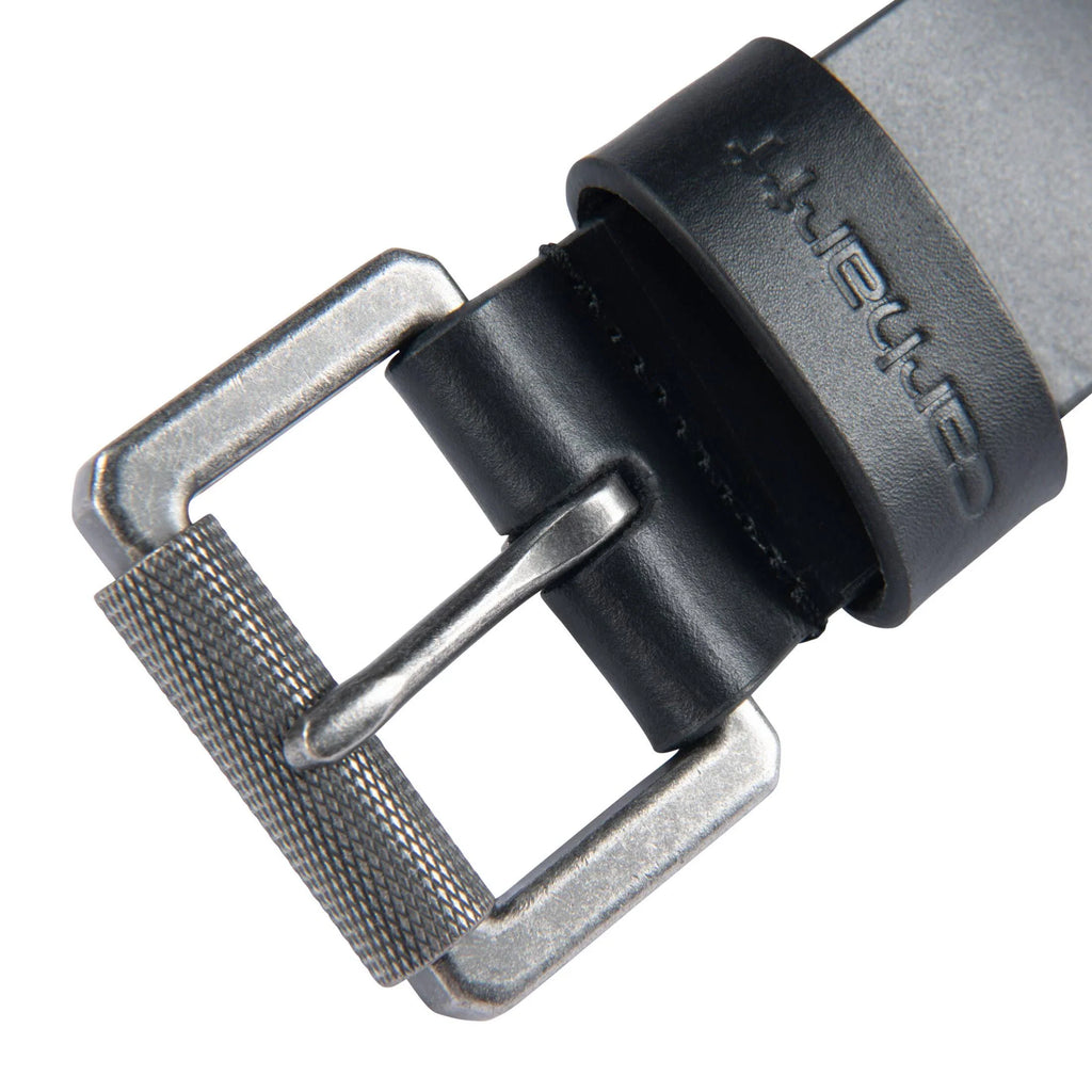 Men's Roller Buckle Leather Belt - Black