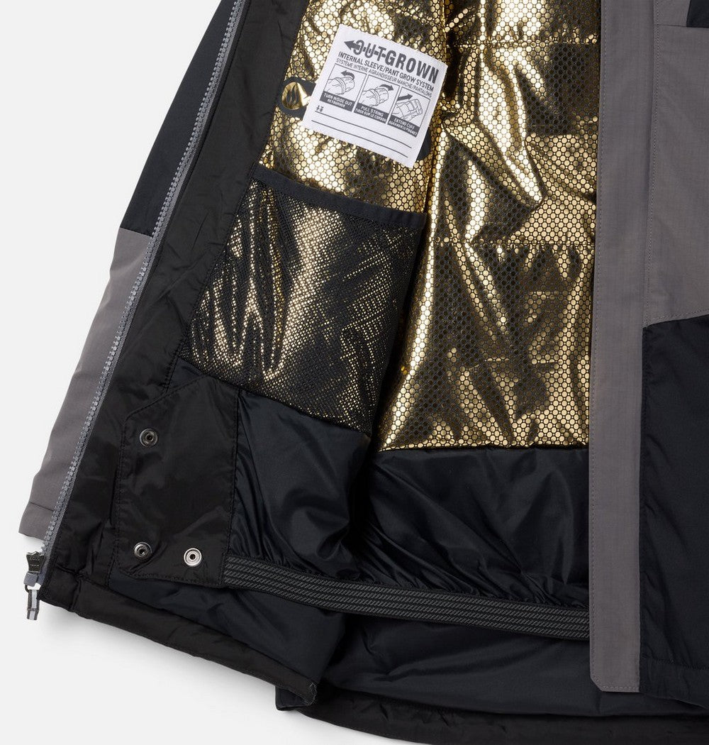 Boys' Waterproof Insulated Ski Jacket - Black