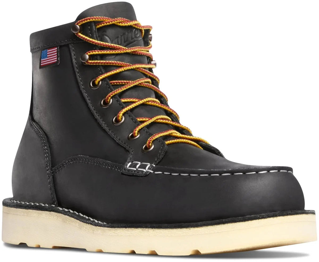 6-Inch Moc Toe Work Boot - Black