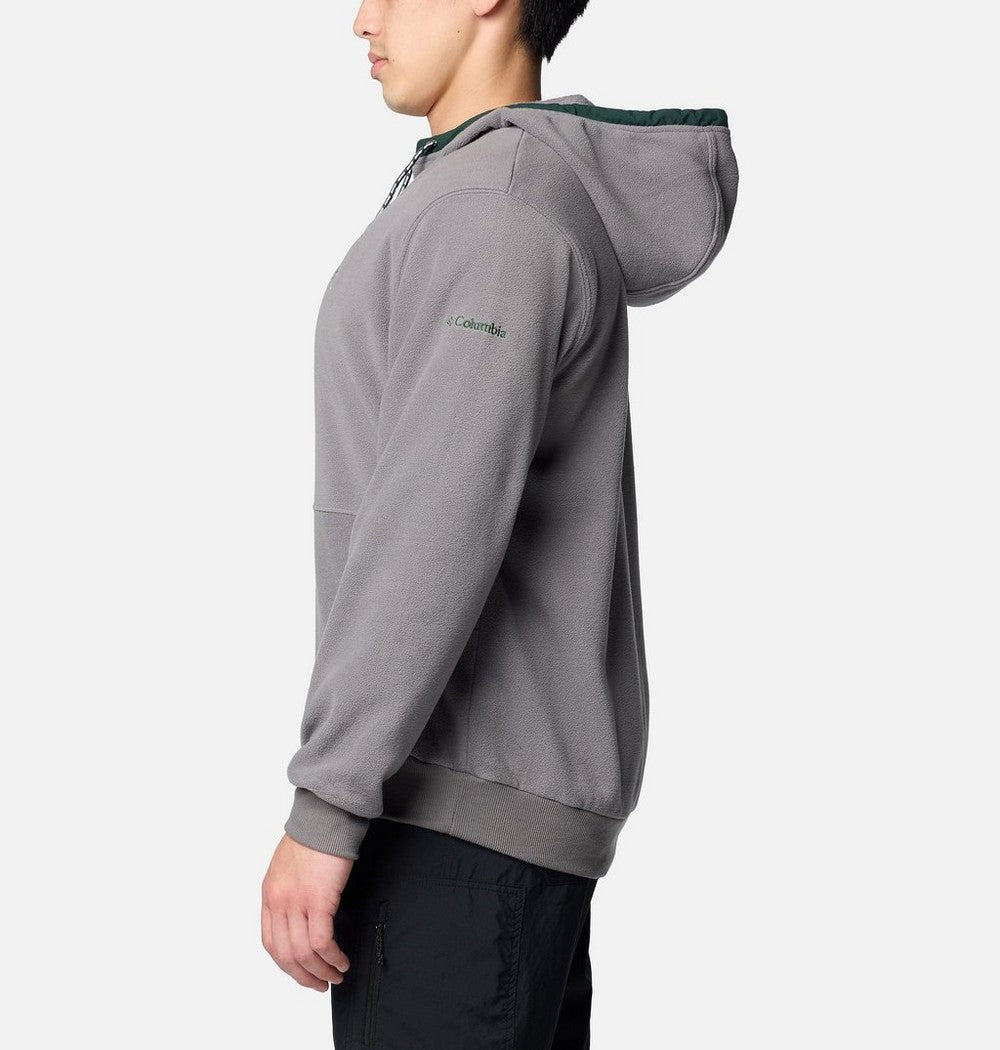 Men's School Logo Fleece Hoodie - Gray