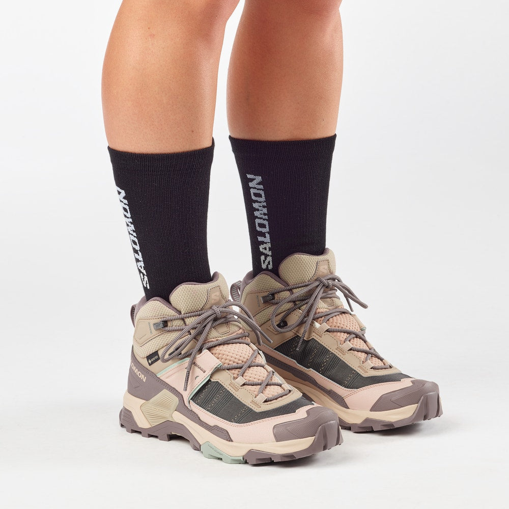 Women's Waterproof Mid Hiking Boots - Tan