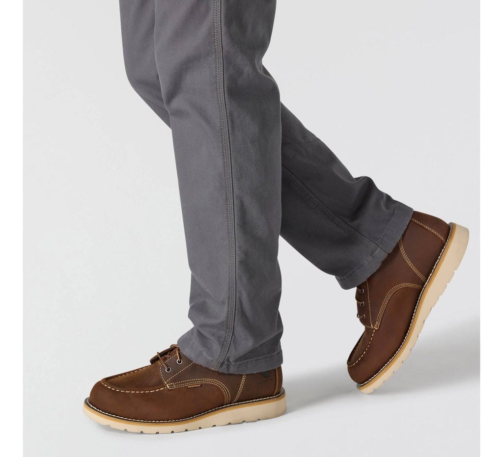 Relaxed Straight Fleece-Lined Work Pants - Gray