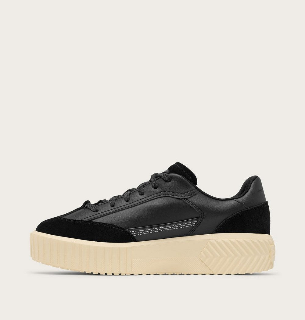 Women's T-Toe Leather Sneaker - Green