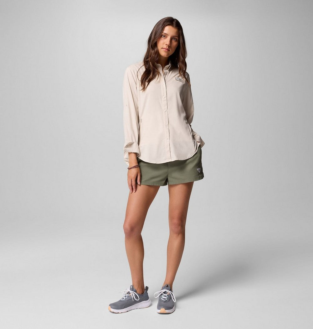 Women's Long Sleeve Fishing Shirt - Stone