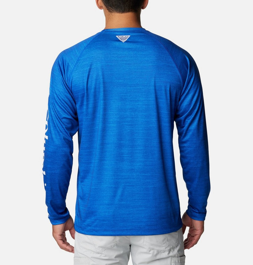 Men's Heather Long-Sleeve Team Logo Shirt - Gray