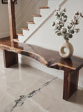 Live Edge Solid Wood Bench