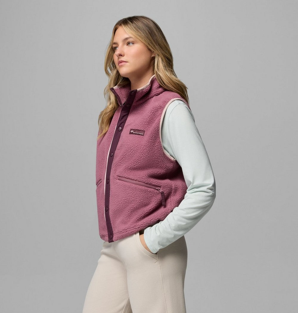 Women's Sherpa Fleece Vest - Black