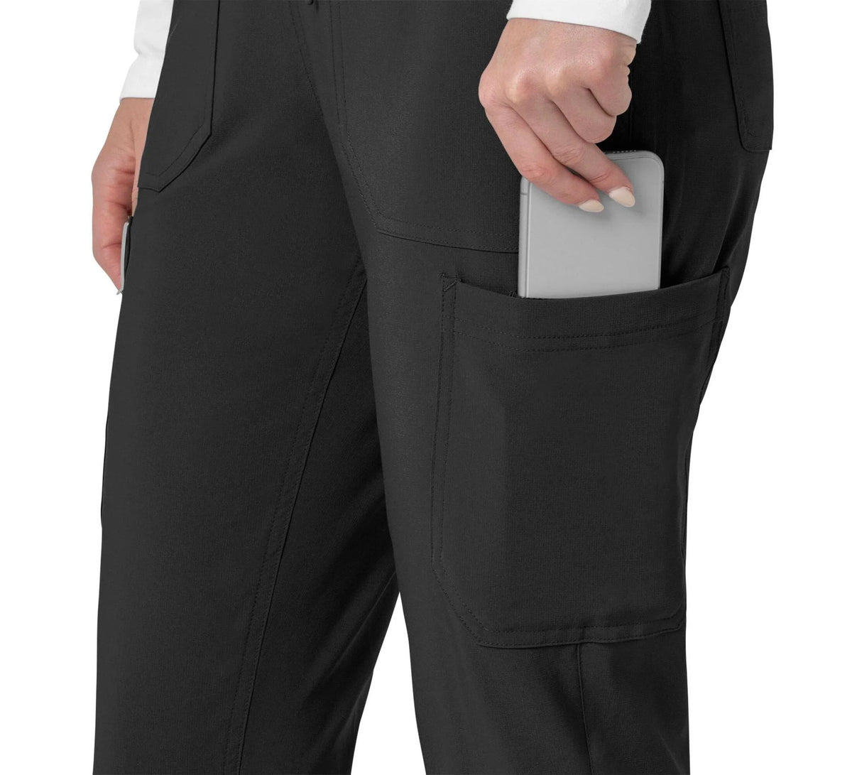 Women's Stretch Cargo Jogger Scrub Pants - Pink