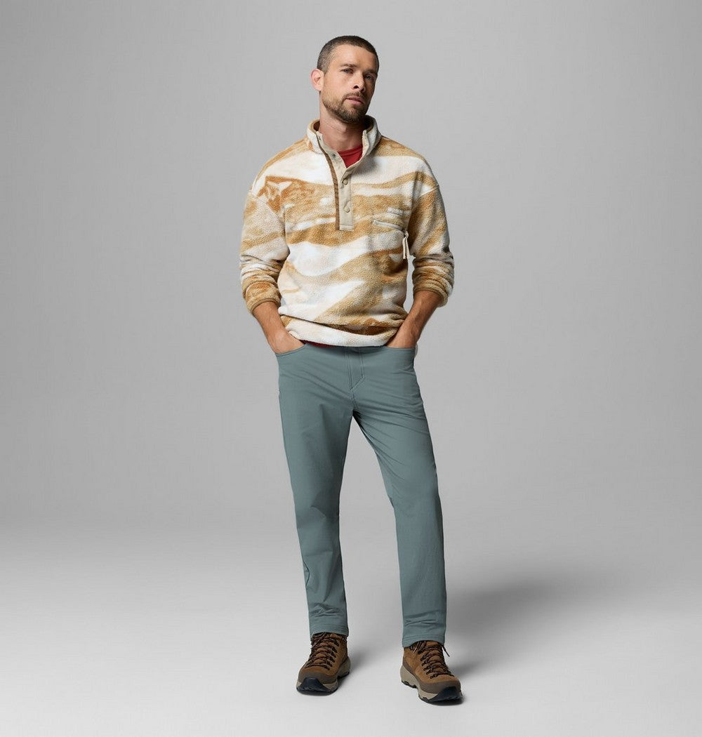 Men's Printed Half-Snap Fleece Pullover