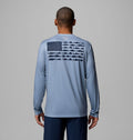 Men's Long Sleeve Fishing Shirt - Blue Navy