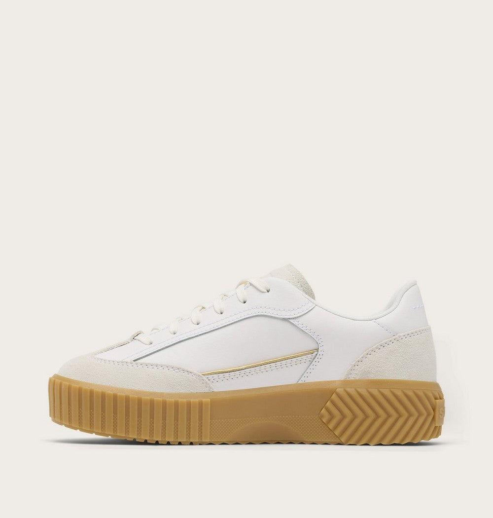 Women's T-Toe Leather Sneaker - Green