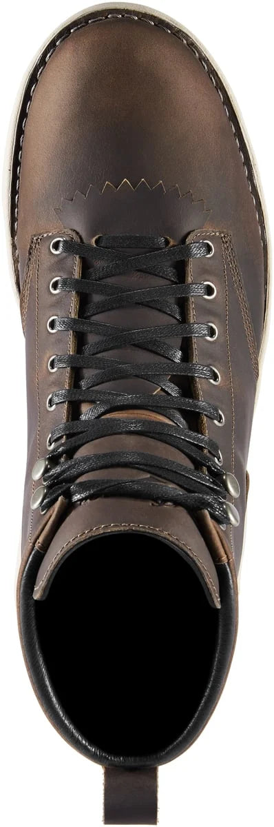 Leather Lace-Up Boots - Chocolate Brown