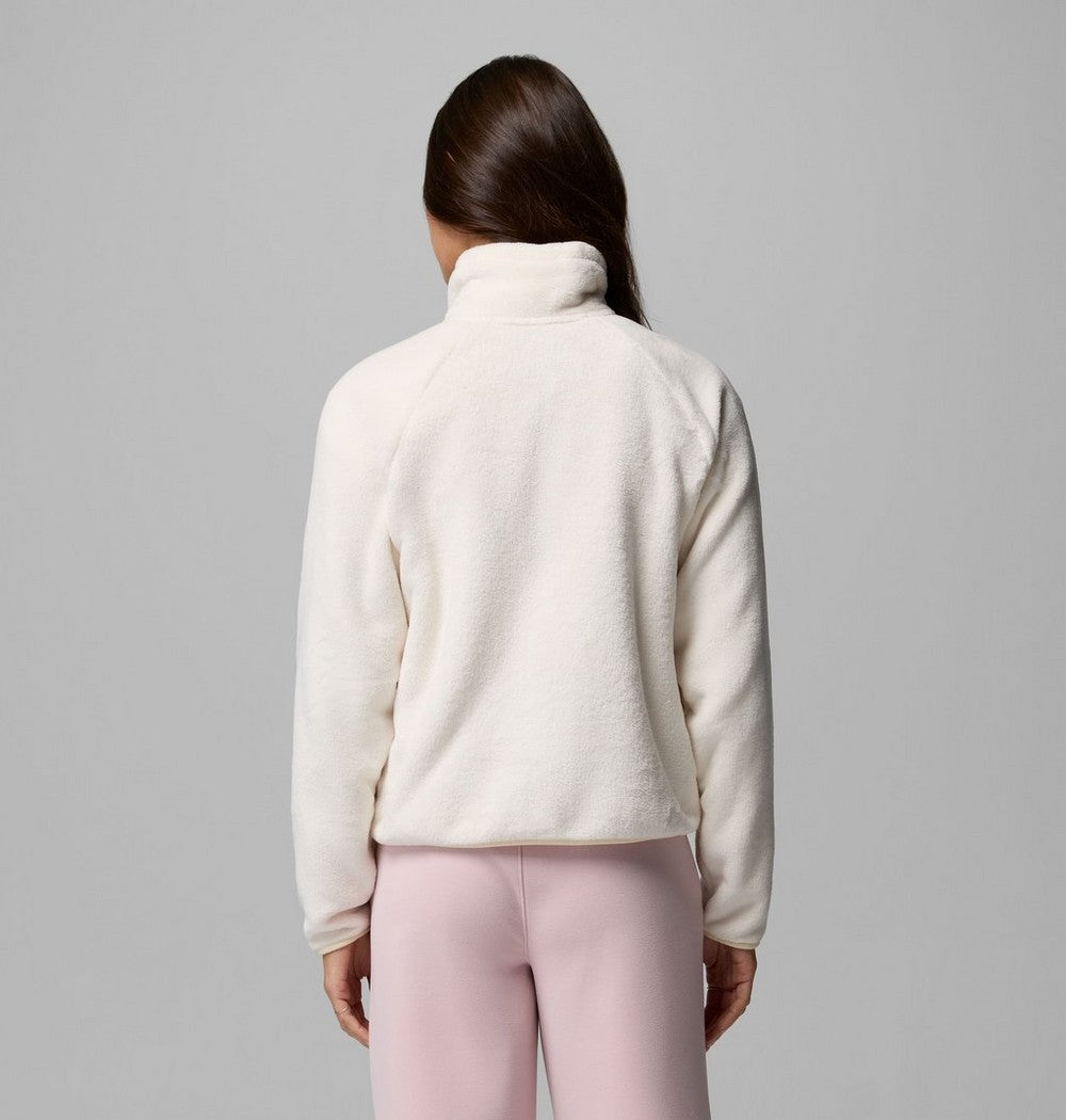 Women's Cropped Sherpa Full-Zip Fleece - Green