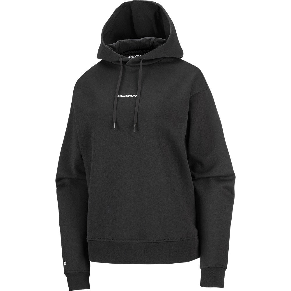 Women's Organic Cotton Hooded Pullover - Black