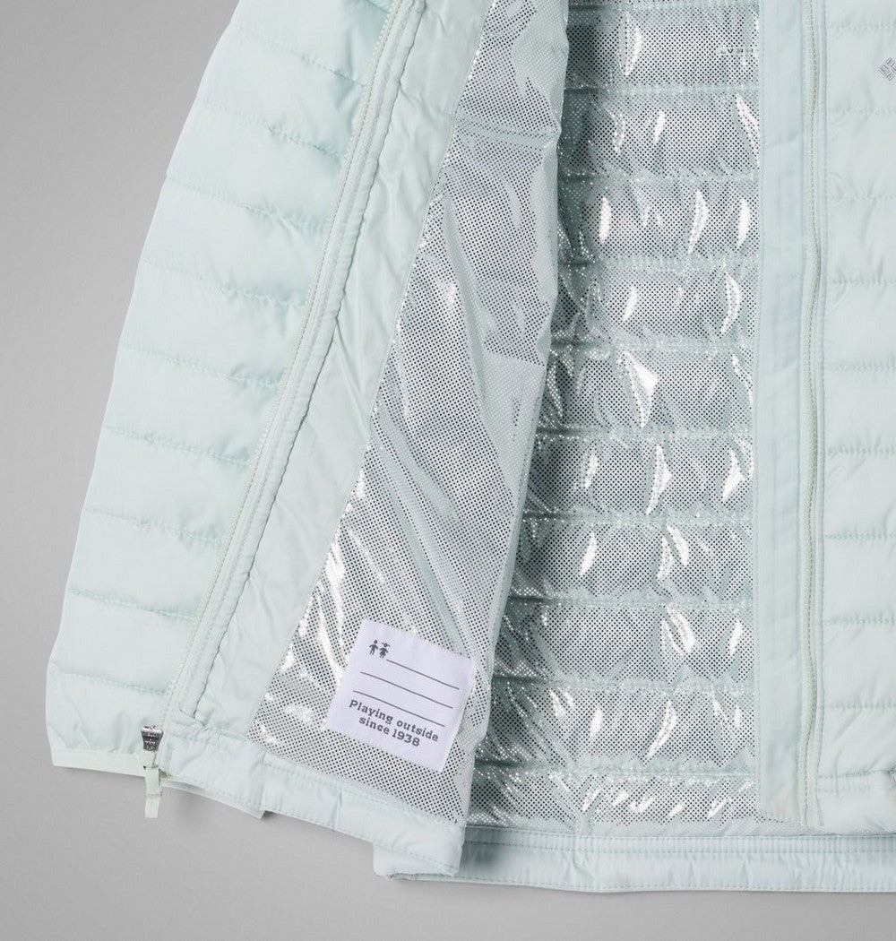 Girls' Hooded Insulated Puffer Jacket - White Paisley