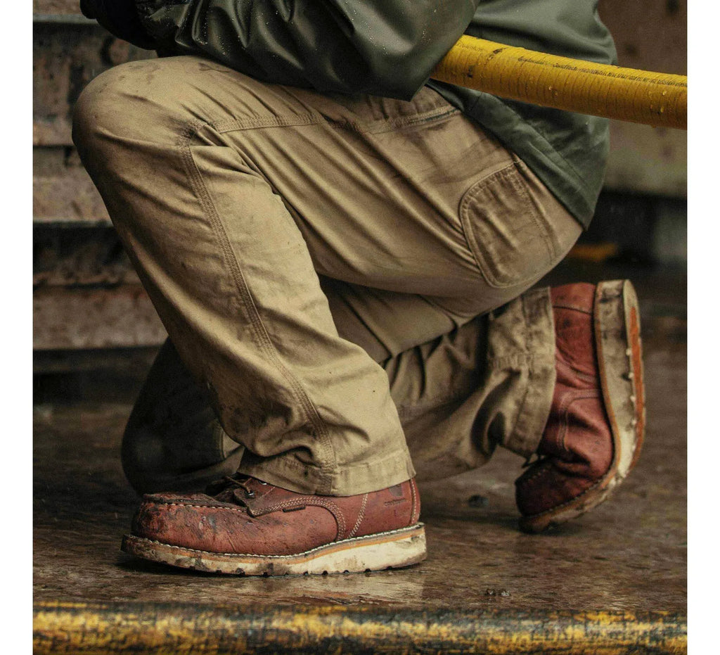 Men's 6-Inch Waterproof Steel Toe Wedge Boot - Tan