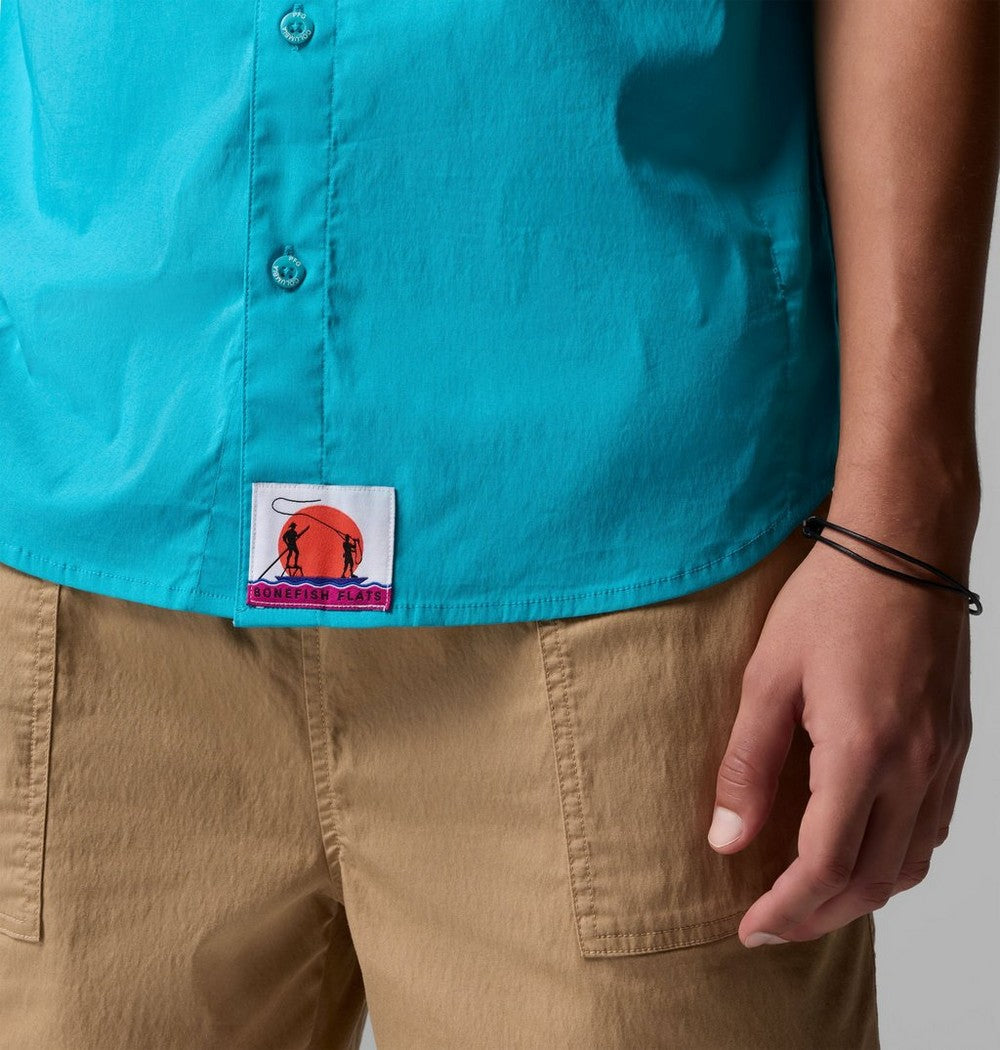 Men's Short Sleeve Fishing Shirt - Teal