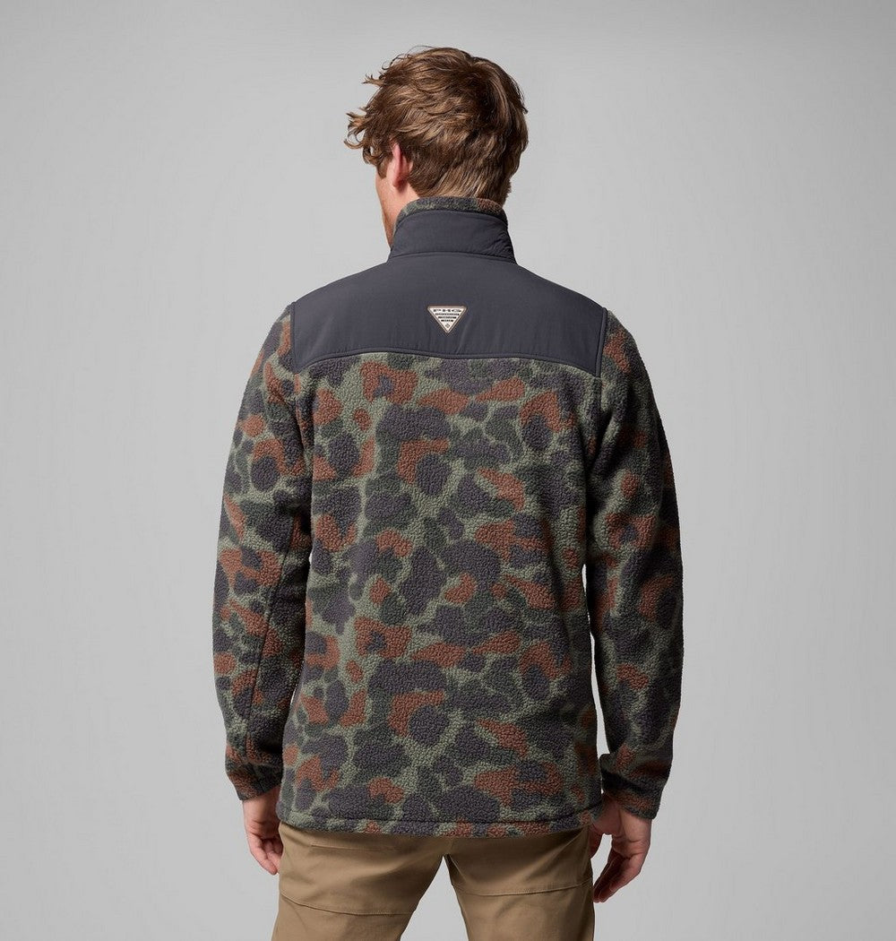 Men's Water-Resistant Sherpa Fleece Jacket - Camo