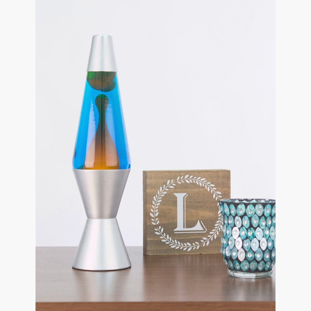 Orange Blue Liquid Motion Lamp