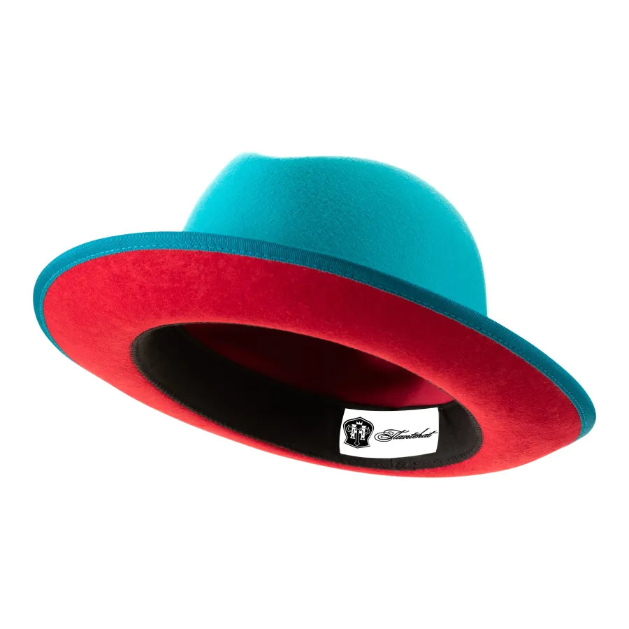 Classic Center-Creased Fedora-King (Ocean Blue)