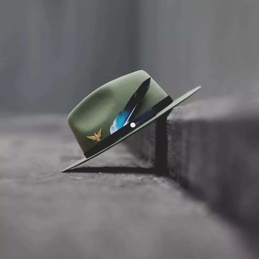 Geoffery Fedora-Olive Green