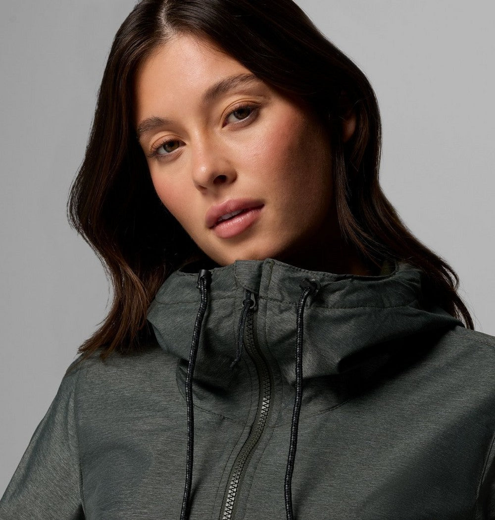 Women's Lightweight Hooded Rain Jacket - Fuchsia